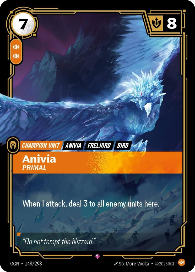 Image for Anivia - Primal (148/298) (OGN) - Riftbound: League of Legends Trading Card Game