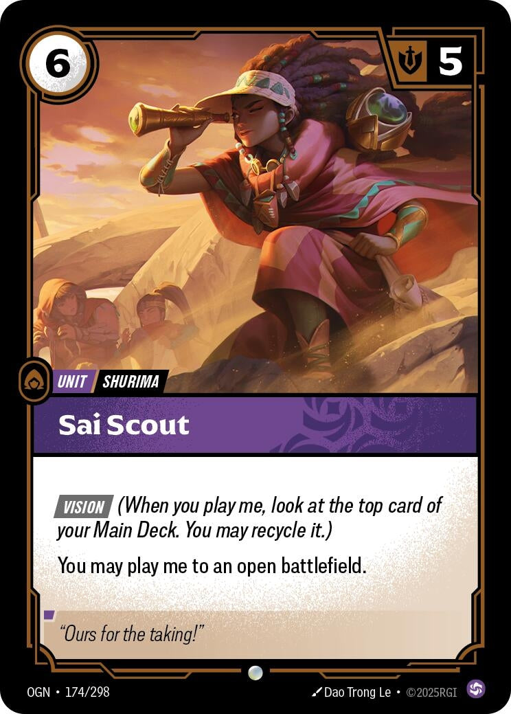 Image for Sai Scout (174/298) (OGN) - Riftbound: League of Legends Trading Card Game