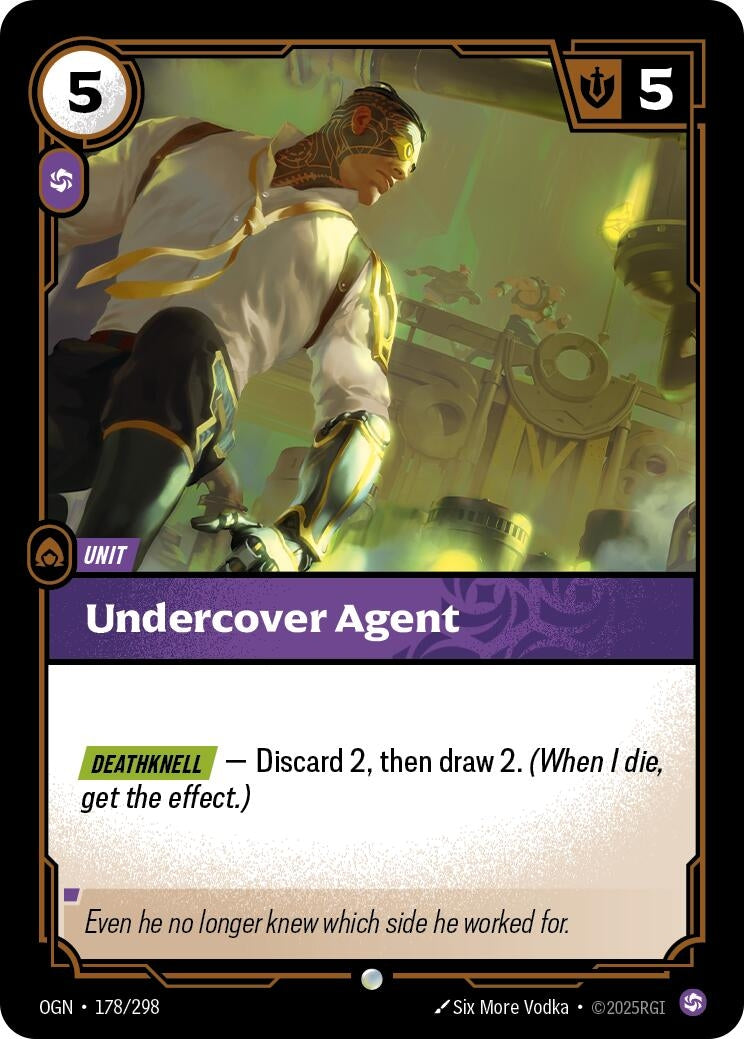 Image for Undercover Agent (178/298) (OGN) - Riftbound: League of Legends Trading Card Game