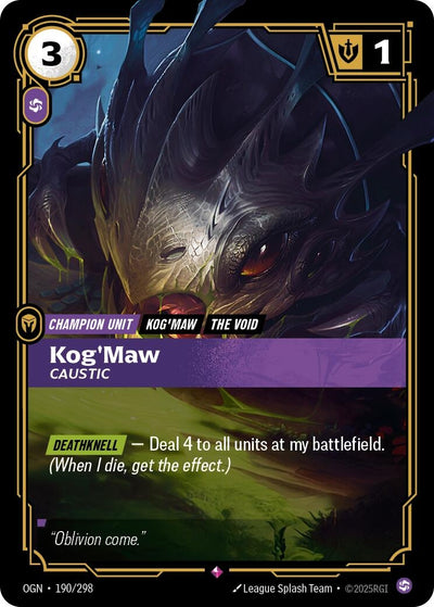 Kog'Maw - Caustic (190/298) (OGN)