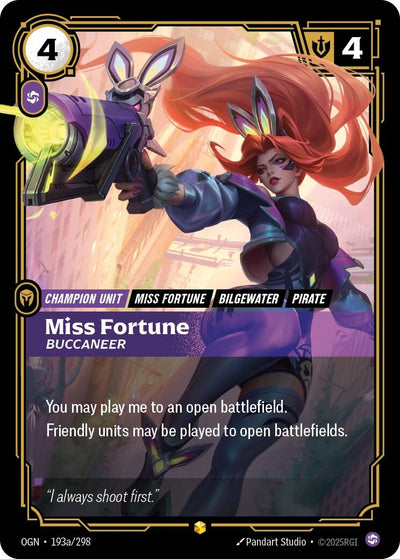 Miss Fortune - Buccaneer (Alternate Art) (193a/298) (OGN)