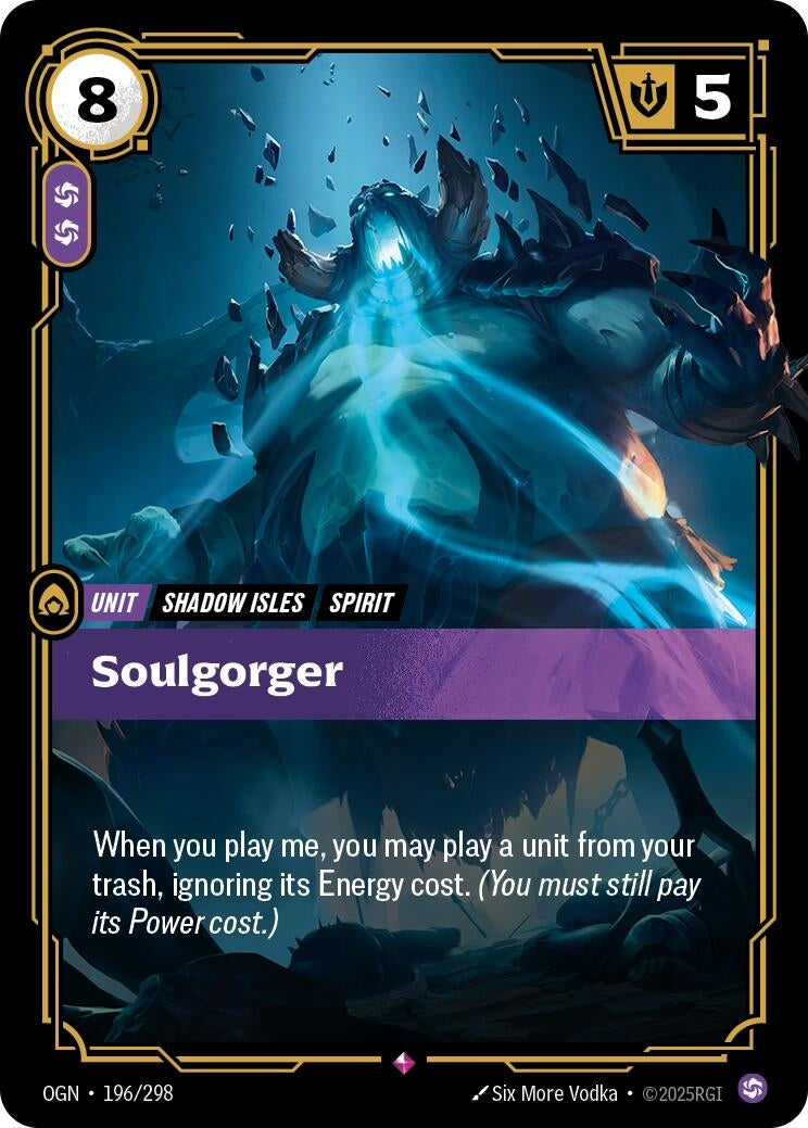 Image for Soulgorger (196/298) (OGN) - Riftbound: League of Legends Trading Card Game