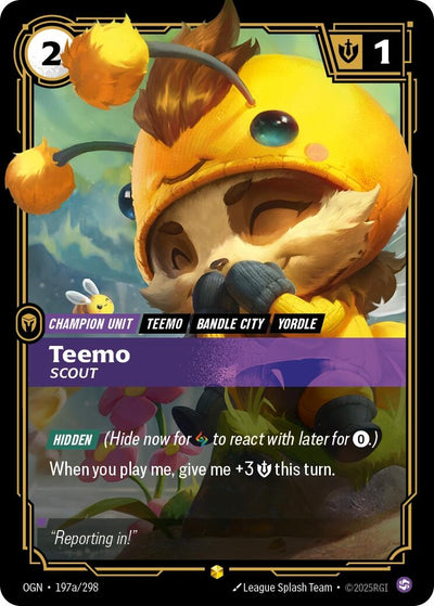 Teemo - Scout (Alternate Art) (197a/298) (OGN)