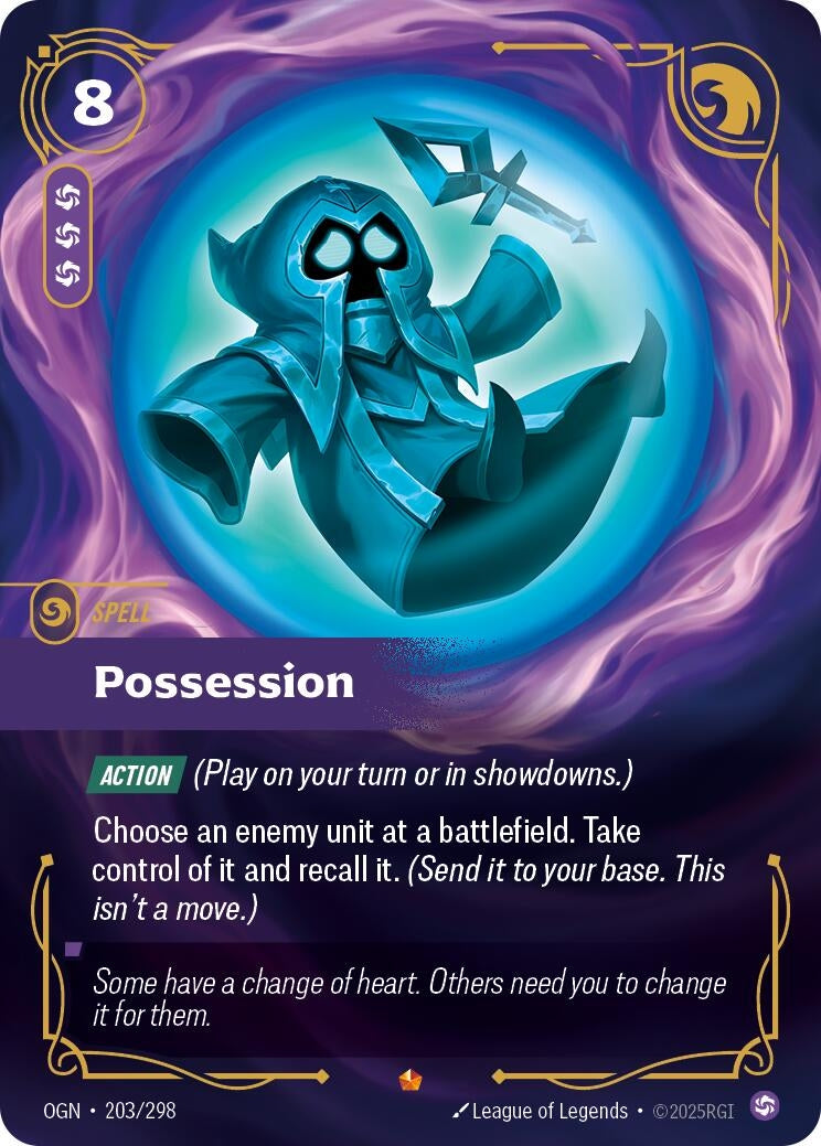Image for Possession (203/298) (OGN) - Riftbound: League of Legends Trading Card Game