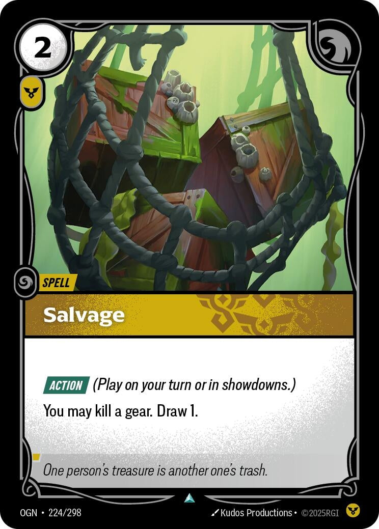 Image for Salvage (224/298) (OGN) - Riftbound: League of Legends Trading Card Game