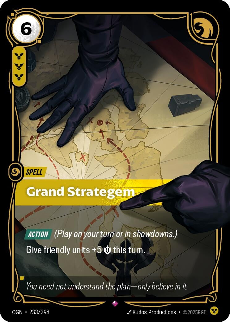 Image for Grand Strategem (233/298) (OGN) - Riftbound: League of Legends Trading Card Game