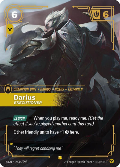 Darius - Executioner (Alternate Art) (243a/298) (OGN)