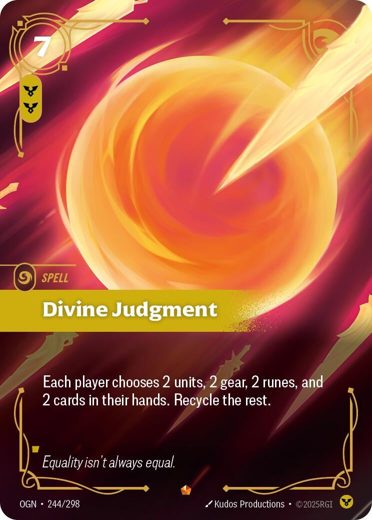 Image for Divine Judgment (244/298) (OGN) - Riftbound: League of Legends Trading Card Game