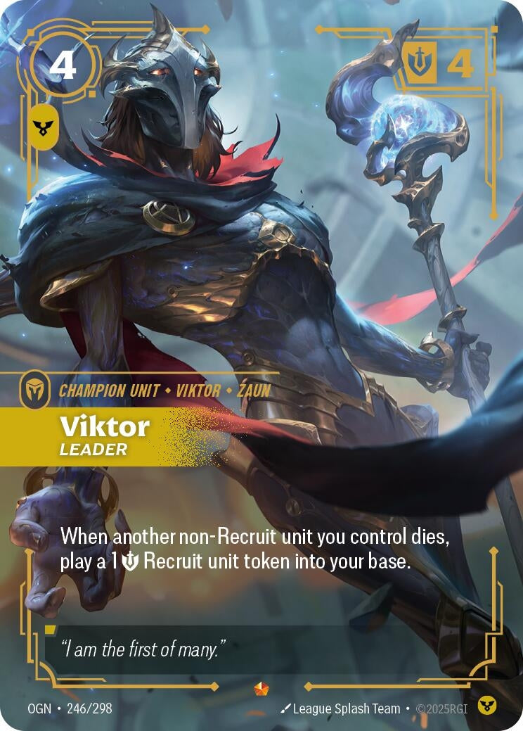 Image for Viktor - Leader (246/298) (OGN) - Riftbound: League of Legends Trading Card Game