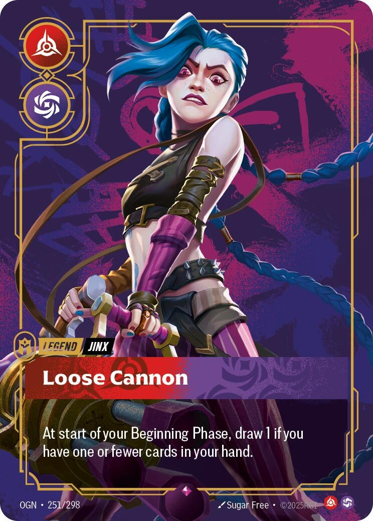 Image for Jinx - Loose Cannon (251/298) (OGN) - Riftbound: League of Legends Trading Card Game