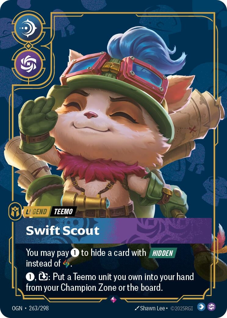 Image for Teemo - Swift Scout (263/298) (OGN) - Riftbound: League of Legends Trading Card Game