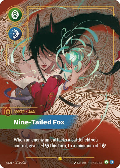 Ahri - Nine-Tailed Fox (Overnumbered) (303/298) (OGN)
