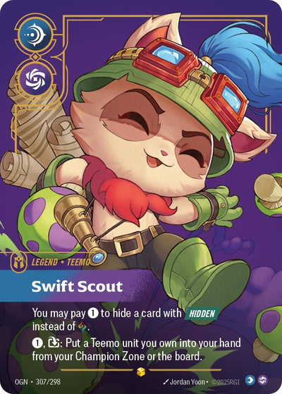 Teemo - Swift Scout (Overnumbered) (307/298) (OGN)