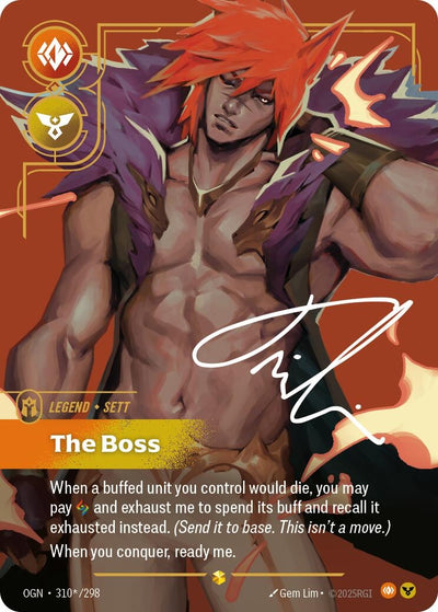 Sett - The Boss (Alternate Art) (310*/298) (OGN)