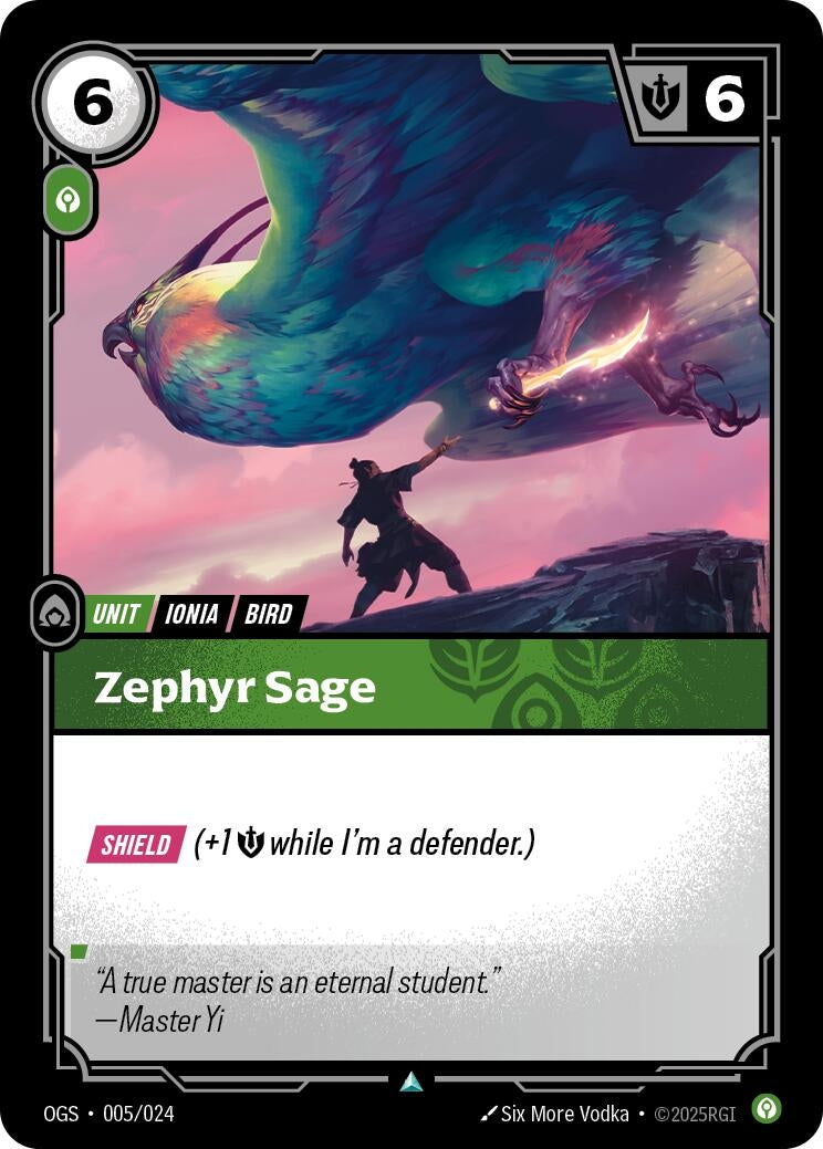 Image for Zephyr Sage (005/024) (OGS:PG) - Riftbound: League of Legends Trading Card Game