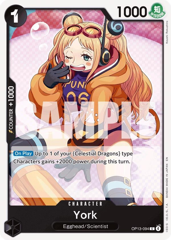 Image for York (Carrying On His Will) (OP13-094) - One Piece Card Game