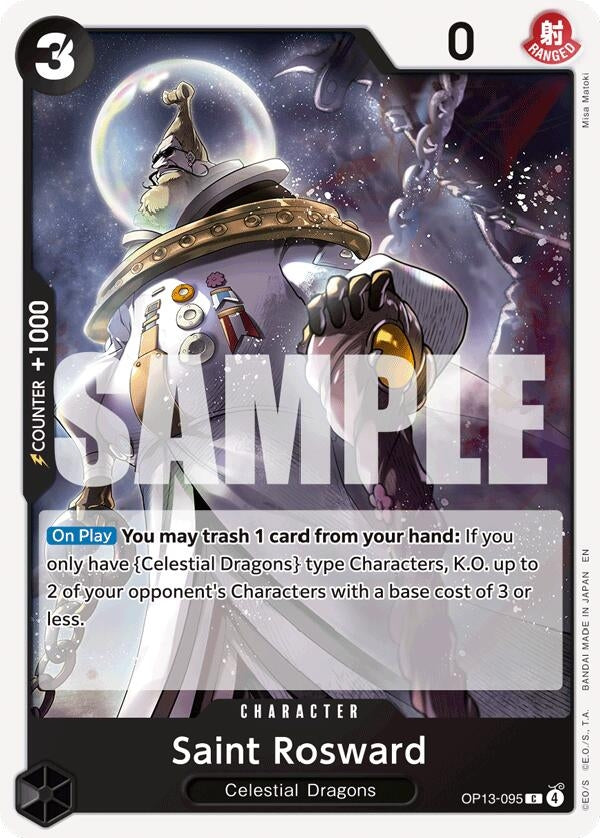 Image for Saint Rosward (Carrying On His Will) (OP13-095) - One Piece Card Game