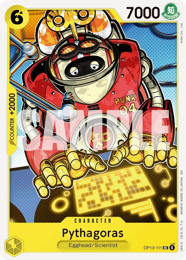 Image for Pythagoras (Carrying On His Will) (OP13-111) - One Piece Card Game