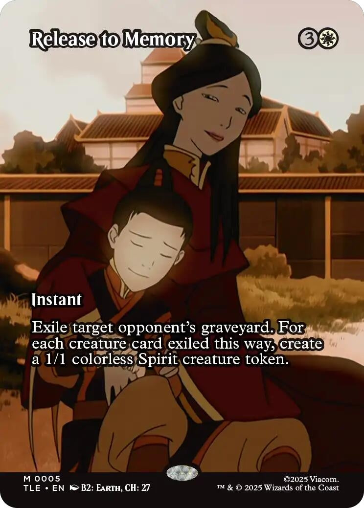 Image for Release to Memory (Borderless) (Avatar: The Last Airbender: Eternal-Legal) (5) - Magic: The Gathering
