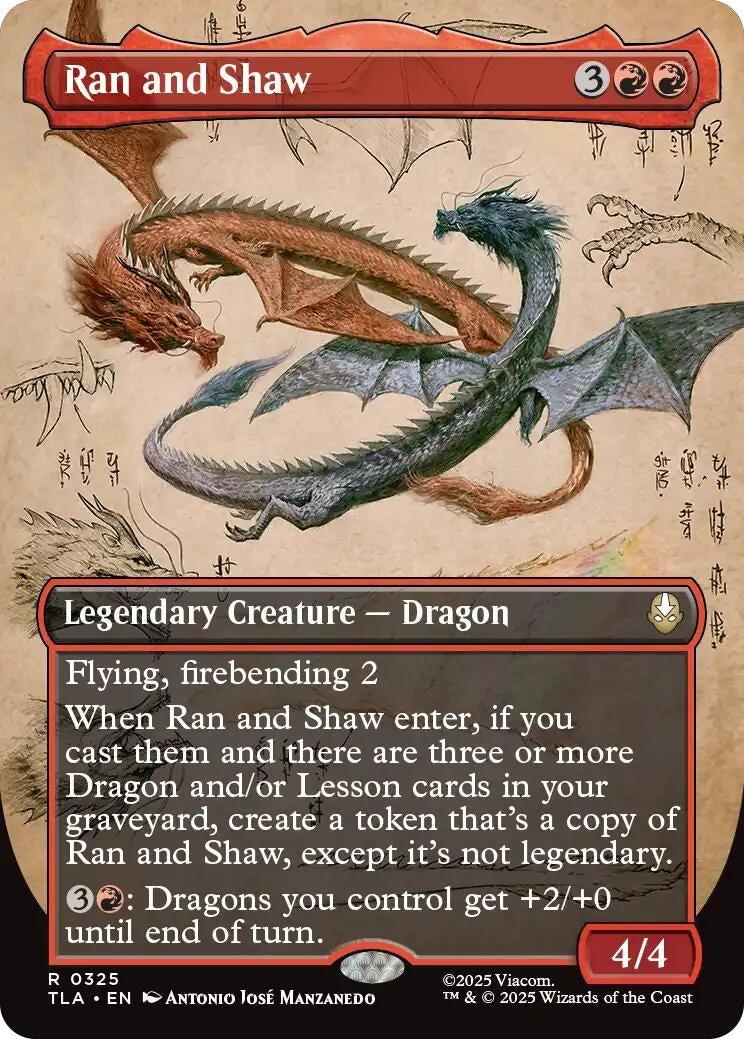Image for Ran and Shaw (Borderless) (Avatar: The Last Airbender) (325) - Magic: The Gathering