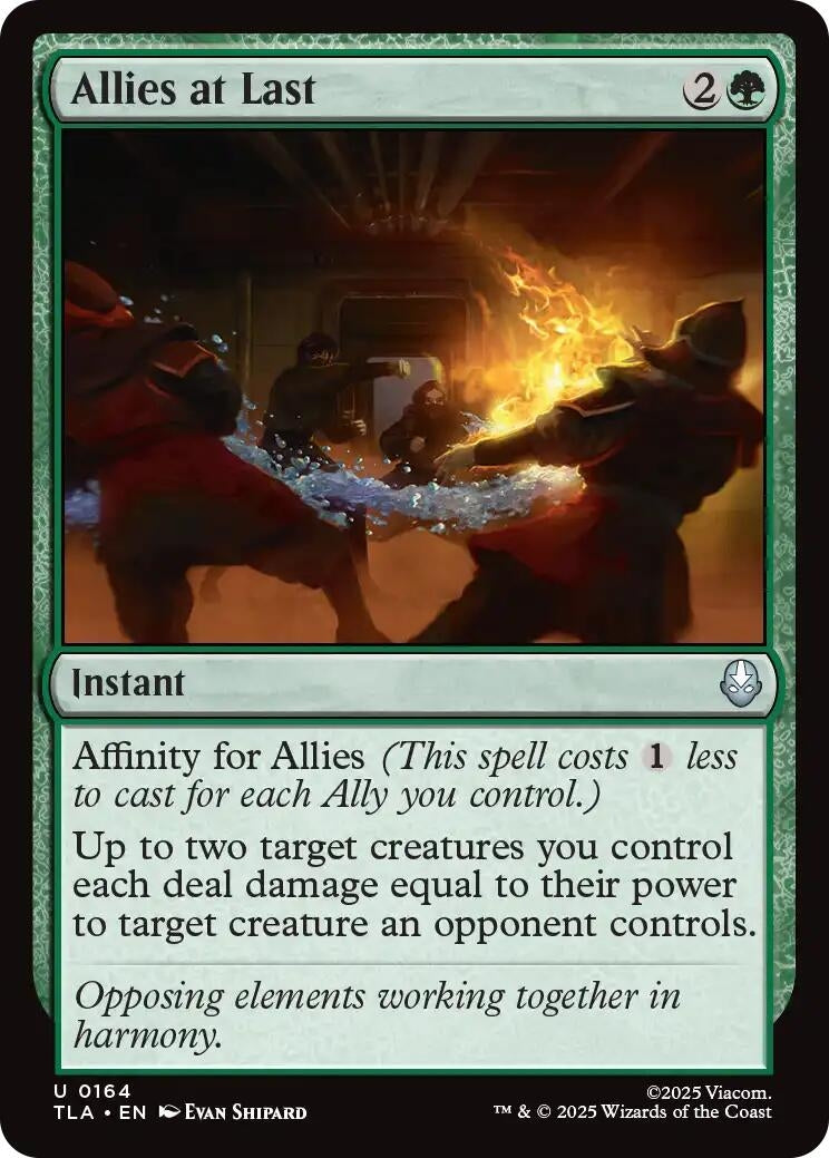 Image for Allies at Last (Avatar: The Last Airbender) (164) - Magic: The Gathering