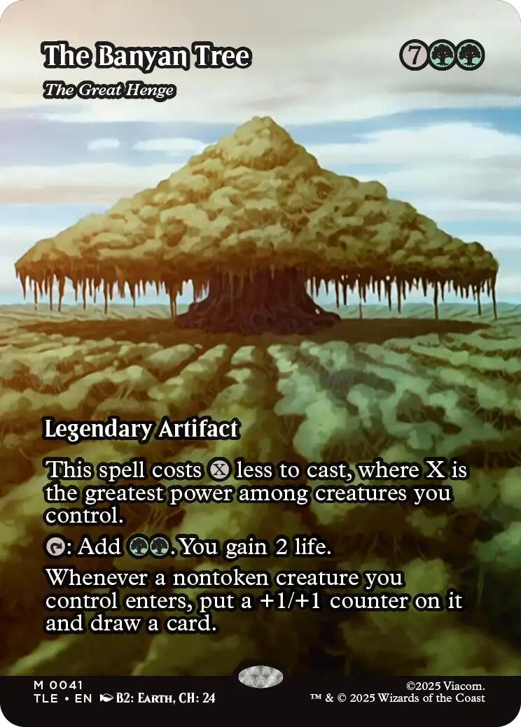 Image for The Banyan Tree - The Great Henge (Borderless) (Avatar: The Last Airbender: Eternal-Legal) (41) - Magic: The Gathering