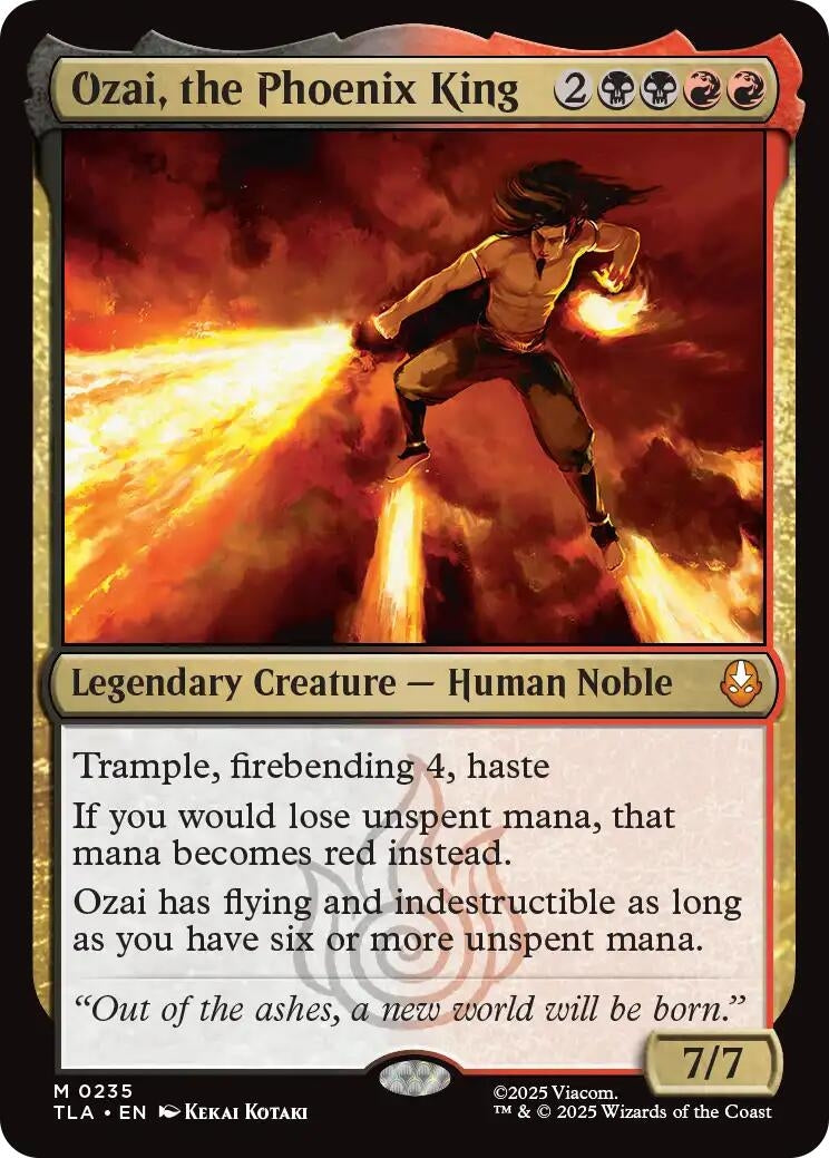 Image for Ozai, the Phoenix King (Avatar: The Last Airbender) (235) - Magic: The Gathering