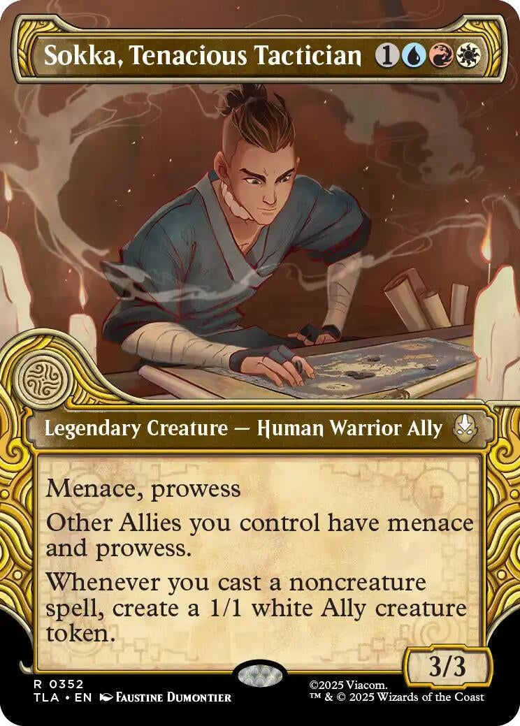 Image for Sokka, Tenacious Tactician (Showcase) (Avatar: The Last Airbender) (352) - Magic: The Gathering