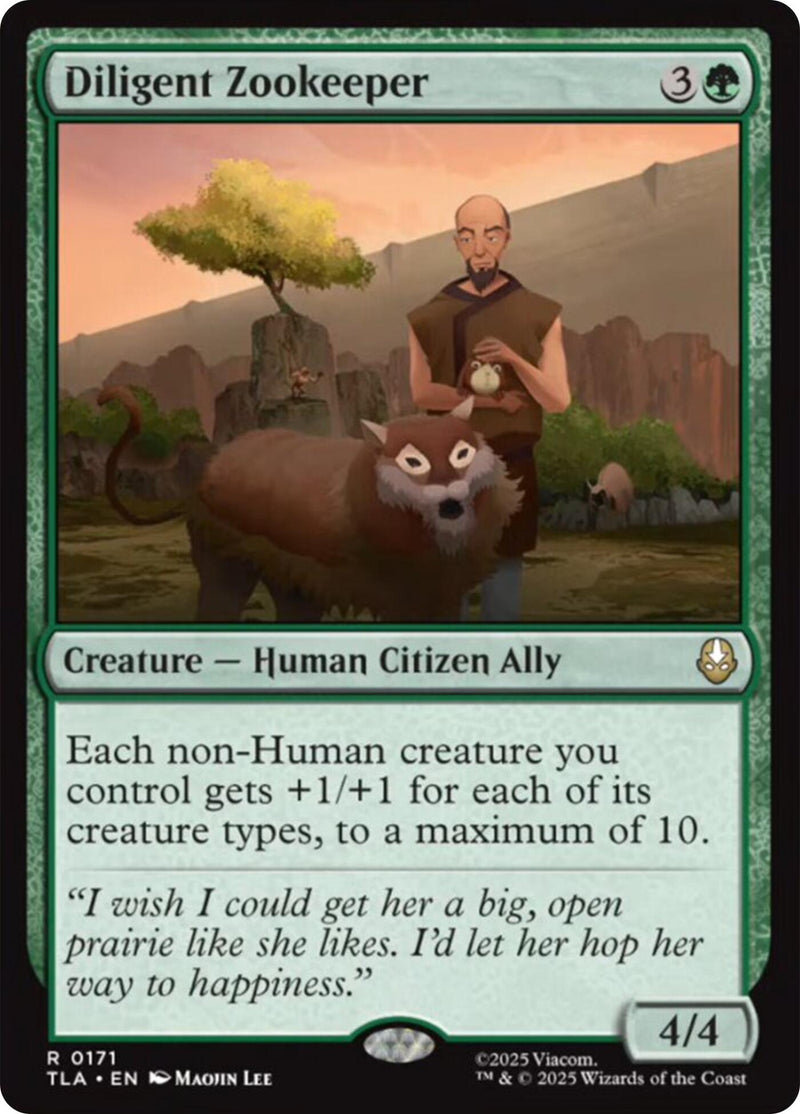 Image for Diligent Zookeeper (Avatar: The Last Airbender) (171) - Magic: The Gathering