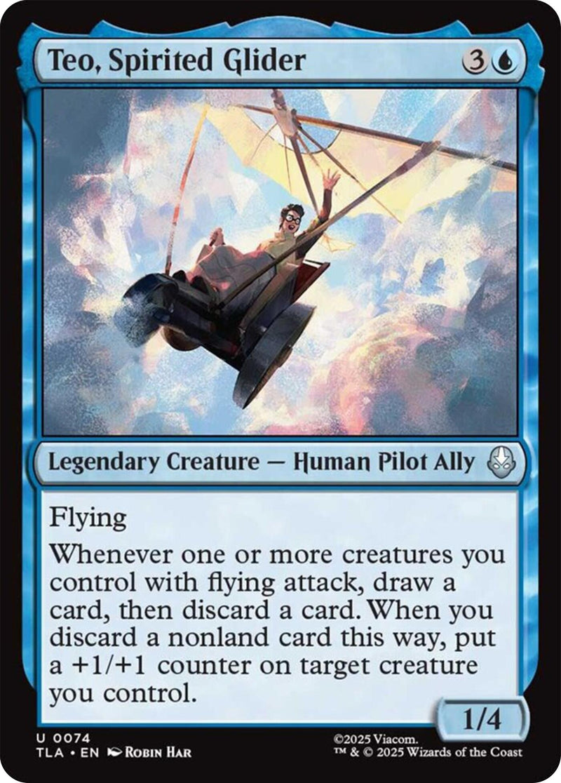 Image for Teo, Spirited Glider (Avatar: The Last Airbender) (74) - Magic: The Gathering