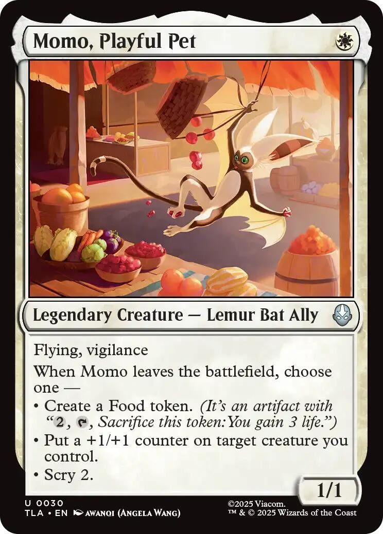 Image for Momo, Playful Pet (Avatar: The Last Airbender) (30) - Magic: The Gathering