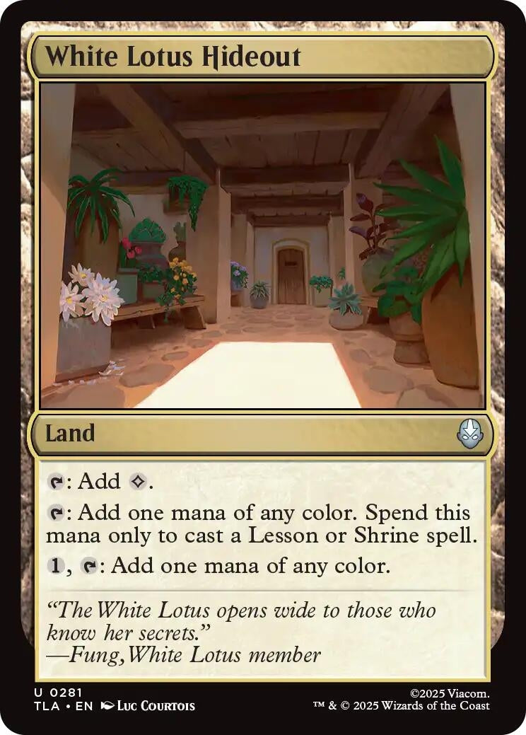 Image for White Lotus Hideout (Avatar: The Last Airbender) (281) - Magic: The Gathering