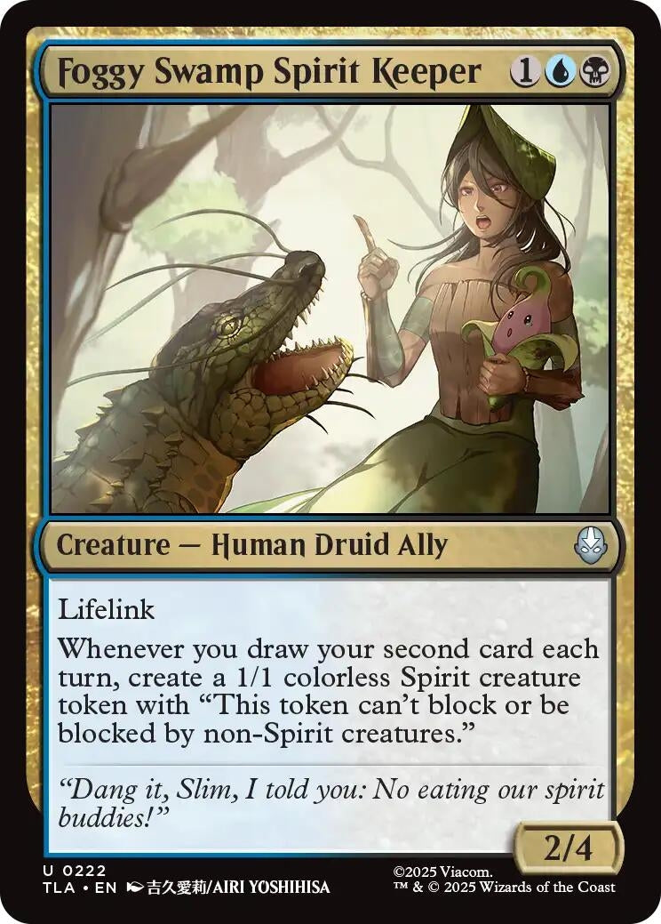 Image for Foggy Swamp Spirit Keeper (Avatar: The Last Airbender) (222) - Magic: The Gathering