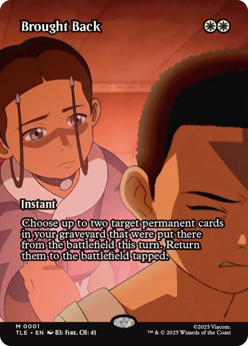Image for Brought Back (Borderless) (Avatar: The Last Airbender: Eternal-Legal) (1) - Magic: The Gathering