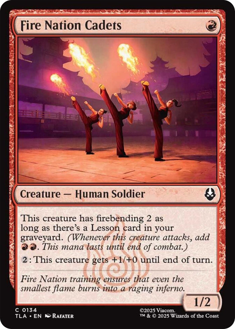 Image for Fire Nation Cadets (Avatar: The Last Airbender) (134) - Magic: The Gathering