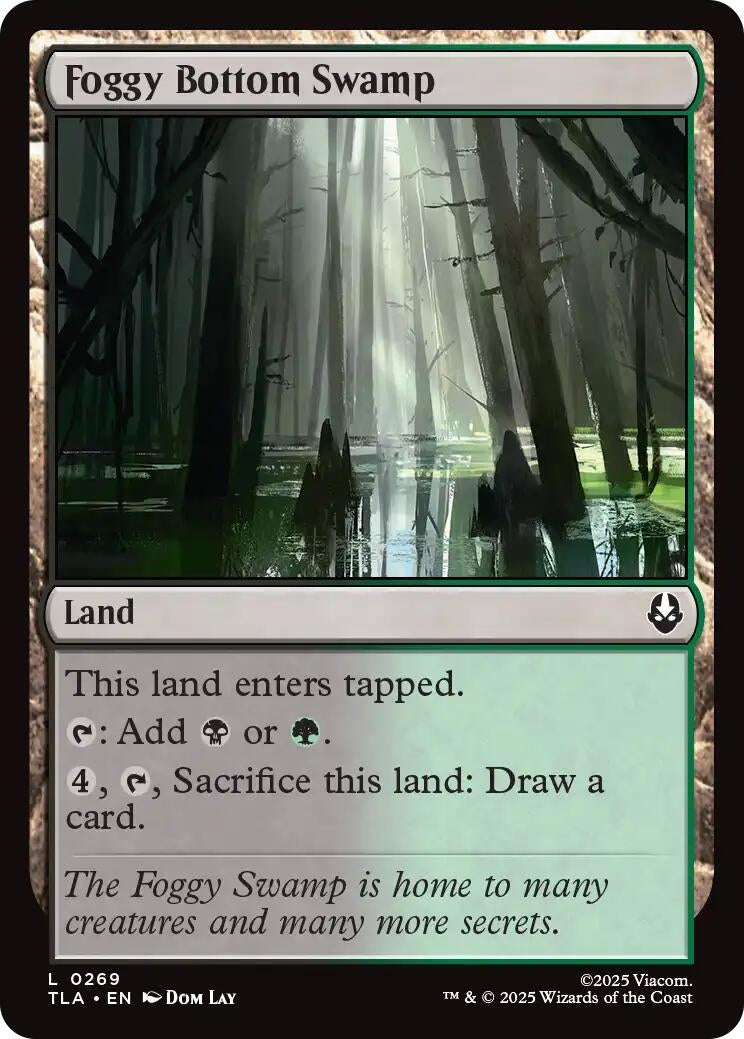 Image for Foggy Bottom Swamp (Avatar: The Last Airbender) (269) - Magic: The Gathering