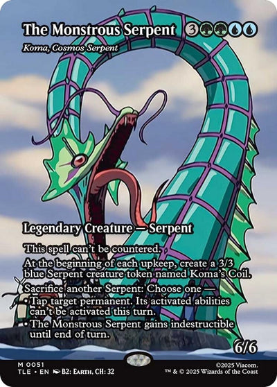 The Monstrous Serpent - Koma, Cosmos Serpent (Borderless) (Avatar: The Last Airbender: Eternal-Legal) (51)