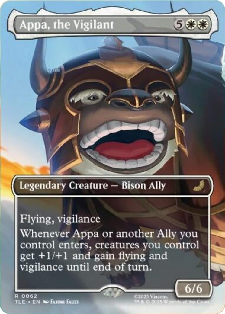 Image for Appa, the Vigilant (Borderless) (Avatar: The Last Airbender: Eternal-Legal) (62) - Magic: The Gathering