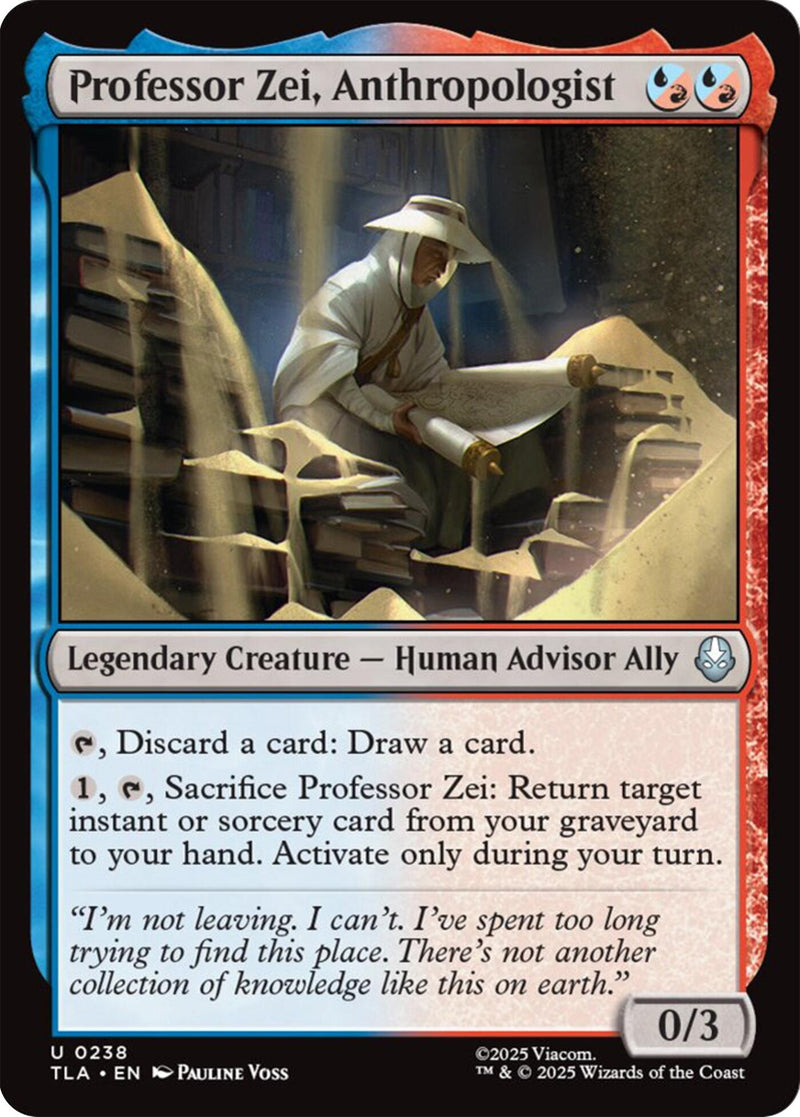 Image for Professor Zei, Anthropologist (Avatar: The Last Airbender) (238) - Magic: The Gathering