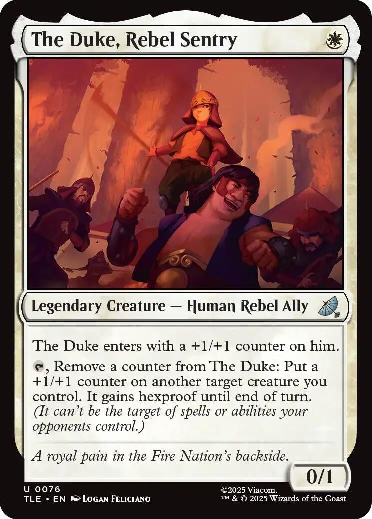 Image for The Duke, Rebel Sentry (Avatar: The Last Airbender: Eternal-Legal) (76) - Magic: The Gathering