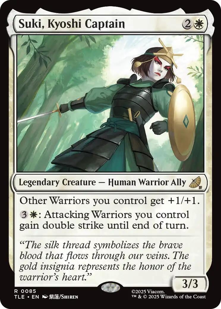 Image for Suki, Kyoshi Captain (Avatar: The Last Airbender: Eternal-Legal) (85) - Magic: The Gathering