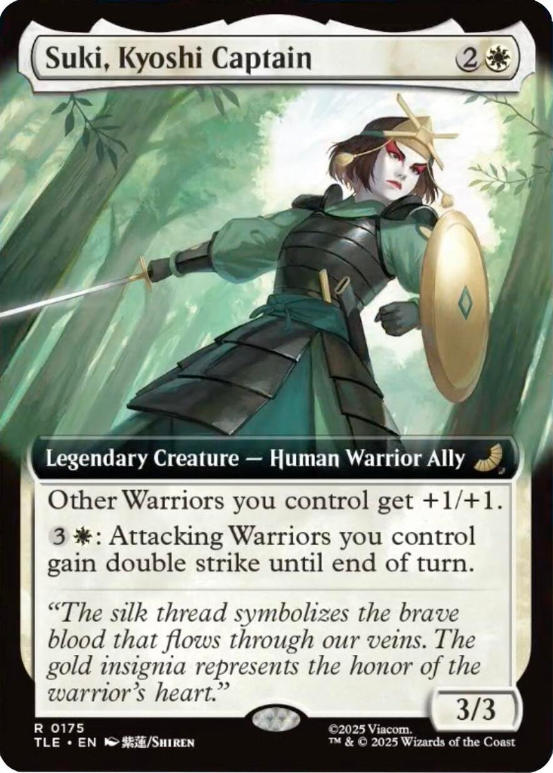 Image for Suki, Kyoshi Captain (Extended Art) (Avatar: The Last Airbender: Eternal-Legal) (175) - Magic: The Gathering