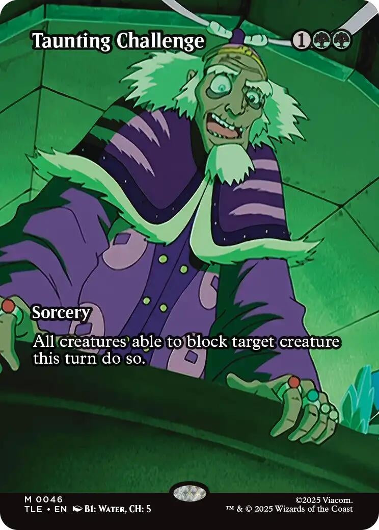 Image for Taunting Challenge (Borderless) (Avatar: The Last Airbender: Eternal-Legal) (46) - Magic: The Gathering