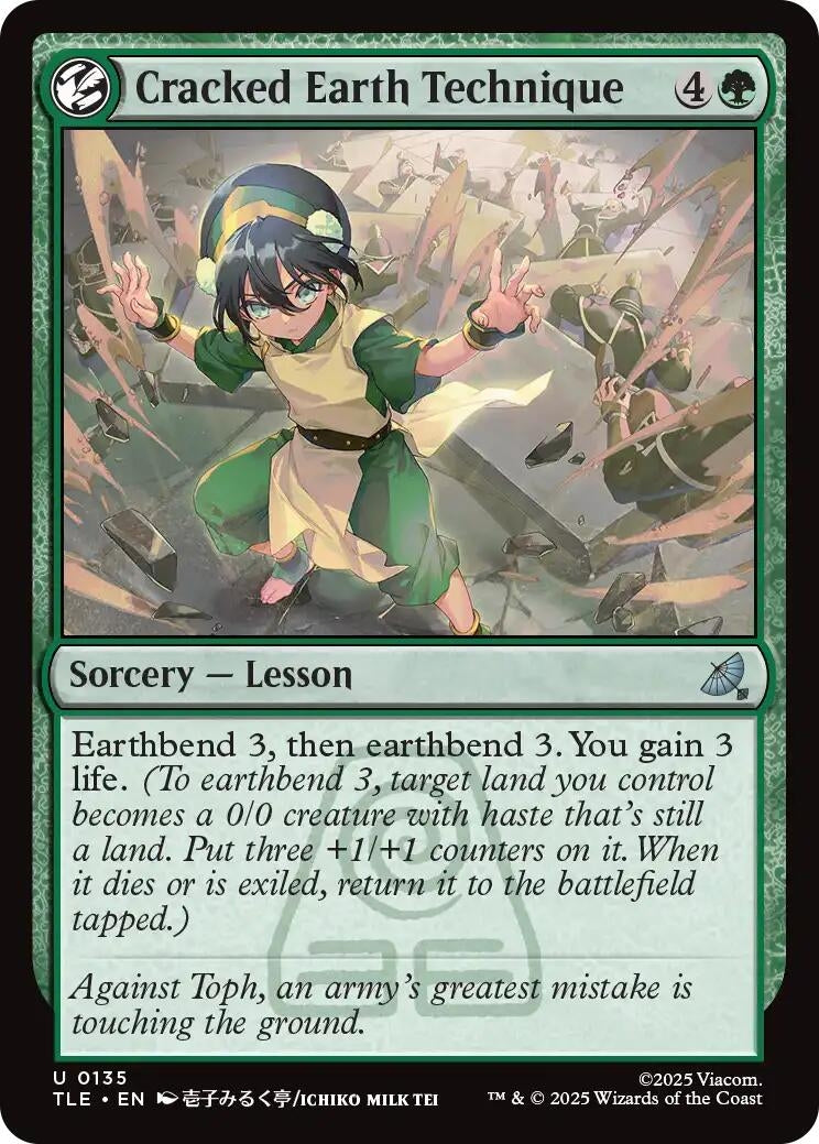 Image for Cracked Earth Technique (Avatar: The Last Airbender: Eternal-Legal) (135) - Magic: The Gathering