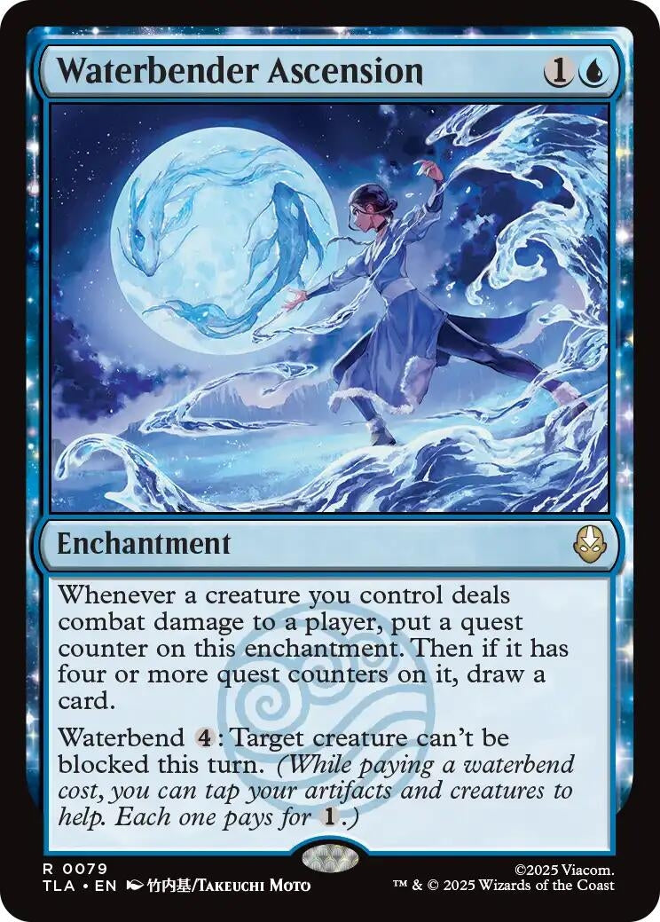 Image for Waterbender Ascension (Avatar: The Last Airbender) (79) - Magic: The Gathering