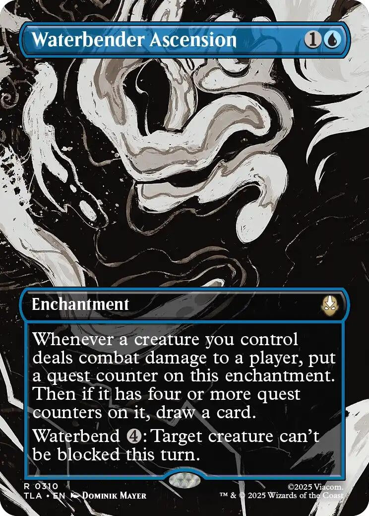Image for Waterbender Ascension (Borderless) (Avatar: The Last Airbender) (310) - Magic: The Gathering