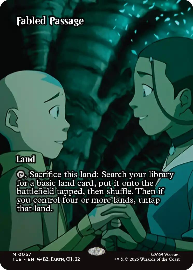 Image for Fabled Passage (Borderless) (Avatar: The Last Airbender: Eternal-Legal) (57) - Magic: The Gathering