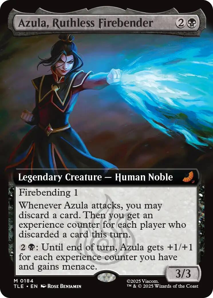 Image for Azula, Ruthless Firebender (Extended Art) (Avatar: The Last Airbender: Eternal-Legal) (184) - Magic: The Gathering