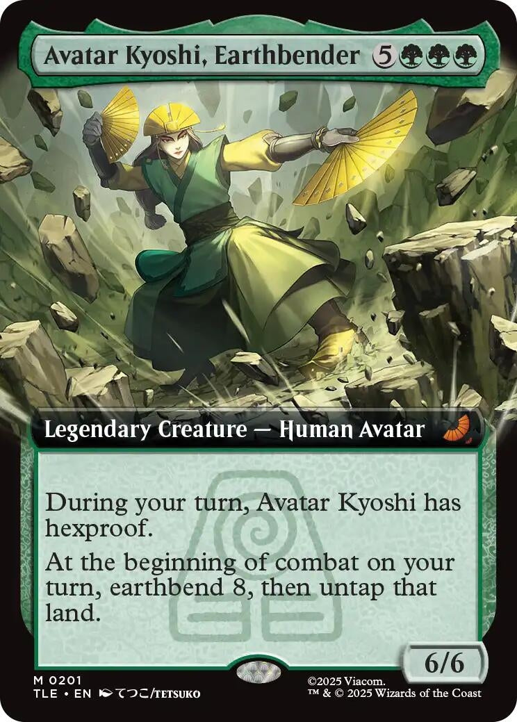 Image for Avatar Kyoshi, Earthbender (Extended Art) (Avatar: The Last Airbender: Eternal-Legal) (201) - Magic: The Gathering