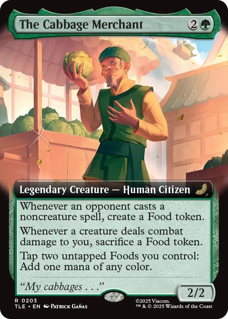 Image for The Cabbage Merchant (Extended Art) (Avatar: The Last Airbender: Eternal-Legal) (203) - Magic: The Gathering